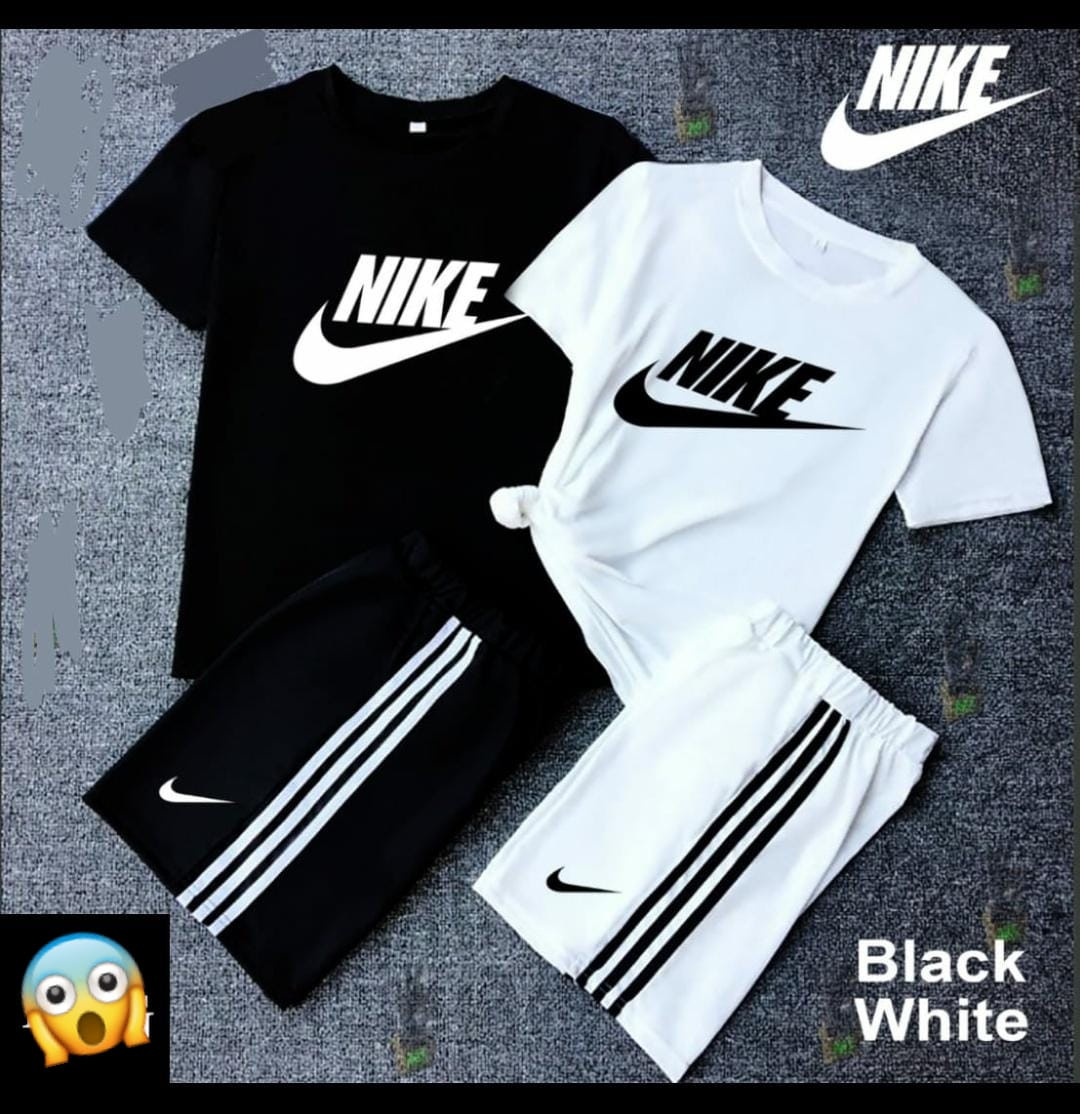 Nike Full Tracksuit Set for Men - Premium Quality T-Shirt & Shorts Combo